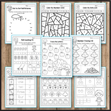 Load image into Gallery viewer, Fall Activities for Preschool, Fall Math Worksheets