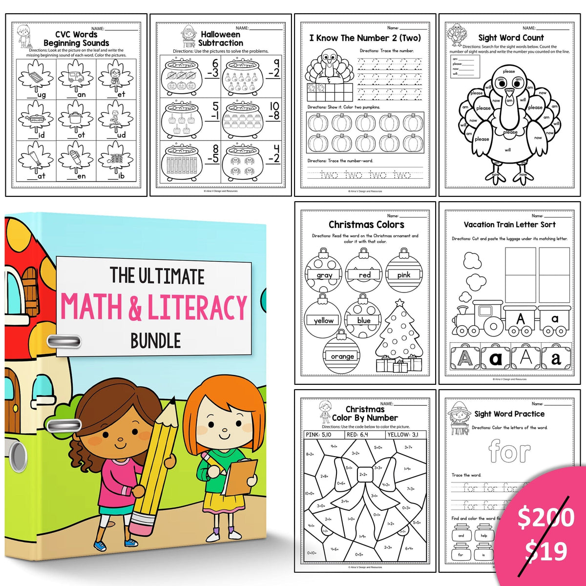 Ultimate Math Bundle Log In The Ultimate Math and Literacy Bundle – My Nerdy Teacher