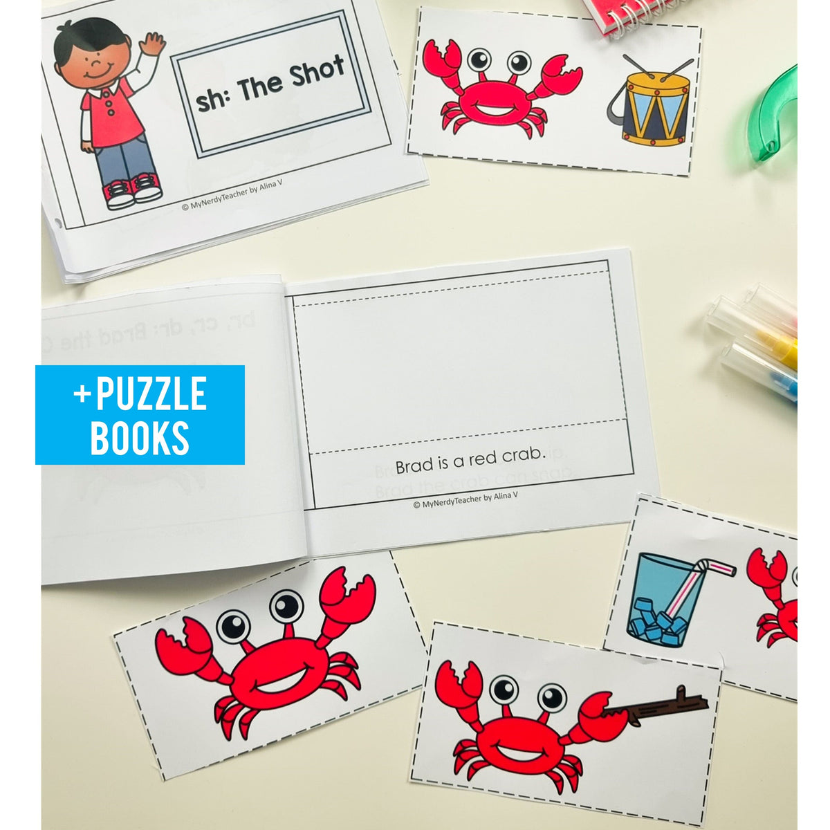 Printable Decodable Books and Puzzles MEGA BUNDLE - Science of Reading ...