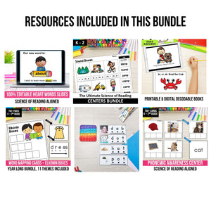 The Ultimate Science of Reading ENDLESS BUNDLE - K to 2nd Grade - Digital Download