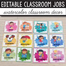 Load image into Gallery viewer, Watercolor Classroom Decor Bundle INSTANT DOWNLOAD (25+ Resources Included)