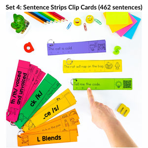 The Ultimate Decodable Words and Sentences Strips MEGA BUNDLE (Editable) - Science of Reading Aligned - K - 2nd Grade
