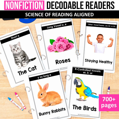 SOR Aligned Nonfiction Decodable Readers MEGA BUNDLE - K - 2nd Grade