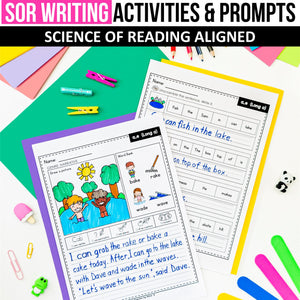 SOR Aligned Writing Activities + Writing Prompts MEGA BUNDLE - K - 2nd Grade