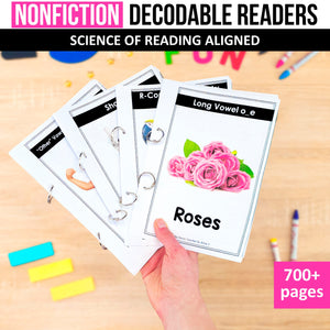 SOR Aligned Nonfiction Decodable Readers MEGA BUNDLE - K - 2nd Grade
