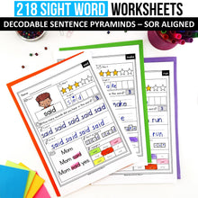 Load image into Gallery viewer, Decodable Sight Word MEGA BUNDLE (Editable) - Science of Reading Aligned - K - 2nd Grade