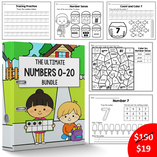 The Ultimate Numbers 0-20 Bundle just $19 ($150 VALUE)