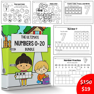The Ultimate Numbers 0-20 Bundle just $19 ($150 VALUE)