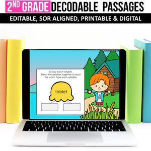 Decodable Passages with Multisyllabic Words (Editable) - Science of Reading Aligned