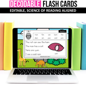 Fluency Flash Cards MEGA BUNDLE (Editable) - Science of Reading Aligned - K - 2nd Grade