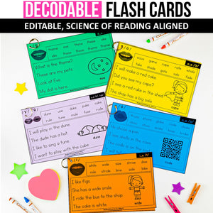 2nd grade flash cards Fluency Flash Cards MEGA BUNDLE (Editable)