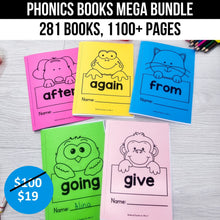 Load image into Gallery viewer, Phonics Books Mega Bundle just $19 ($100 VALUE)