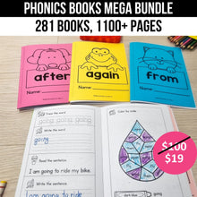 Load image into Gallery viewer, Phonics Books Mega Bundle just $19 ($100 VALUE)