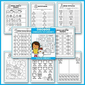 Winter Activities For Kindergarten - Winter Math Worksheets