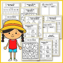 Load image into Gallery viewer, Summer Activities For Kindergarten (Literacy No Prep) - Summer Review