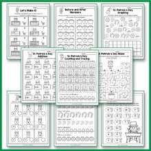 Load image into Gallery viewer, St Patrick&#39;s Day Activities Kindergarten, St Patrick&#39;s Day Math Worksheets