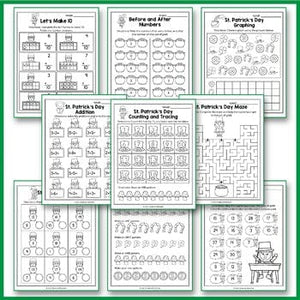 St Patrick's Day Activities Kindergarten, St Patrick's Day Math Worksheets