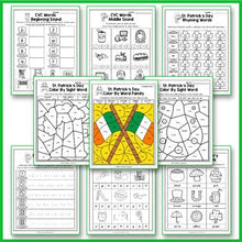 Load image into Gallery viewer, St Patrick&#39;s Day Activities For Kindergarten Literacy, St Patricks Day Worksheet