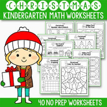 Load image into Gallery viewer, Christmas Activities Kindergarten - Christmas Math Worksheets
