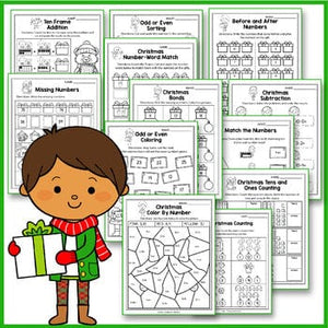 Christmas Activities Kindergarten - Christmas Math Worksheets