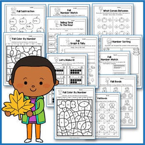 Fall Activities Kindergarten - Fall Math Worksheets Kindergarten