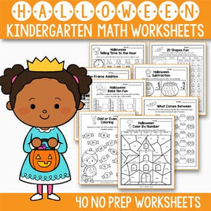 Halloween Activities Kindergarten - Halloween Math Worksheets