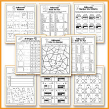 Load image into Gallery viewer, Halloween Activities Kindergarten - Halloween Math Worksheets
