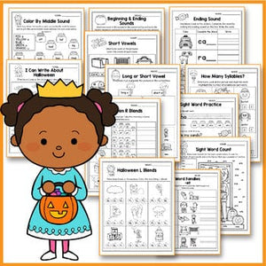 Halloween Activities For Kindergarten Literacy No Prep