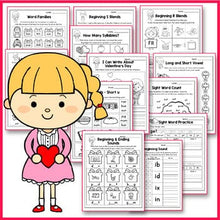 Load image into Gallery viewer, Valentine&#39;s Day Activities For Kindergarten Literacy No Prep
