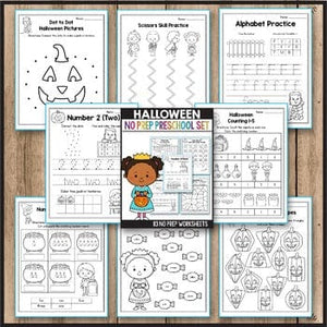 Halloween Activities for Preschool, Halloween Math Worksheets