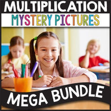 Load image into Gallery viewer, Holiday Winter Multiplication Coloring Worksheets Color Number Spring Math Games