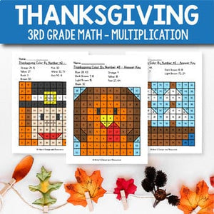 Holiday Winter Multiplication Coloring Worksheets Color Number Spring Math Games