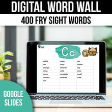 Load image into Gallery viewer, Digital Word Wall Letters Watercolor Classroom Decor Virtual Word Wall
