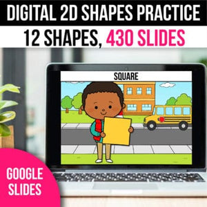 2D Shapes Math Games & Activities for Google Slides