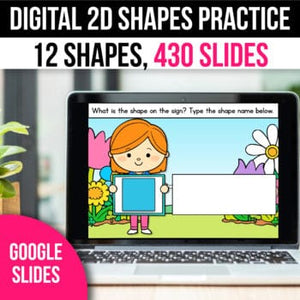 2D Shapes Math Games & Activities for Google Slides