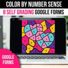 Load image into Gallery viewer, Valentines Day Activities Color by Number for Google Forms