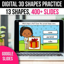 Load image into Gallery viewer, 3D Shapes Math Games and Activities for Google Slides
