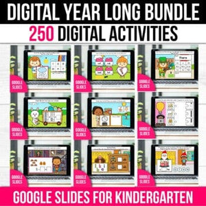 BUNDLE Activities and Games for Google Slides for Kindergarten