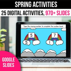 Digital Spring Activities Math Games for Google Slides