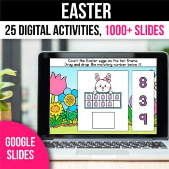 Easter Spring Activities for Google Slides - Kindergarten