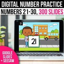 Load image into Gallery viewer, Math Games and Activities for Google Slides 21-30 Winter Math Centers