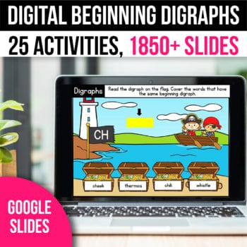 Vowel Digraphs Activities for Google Slides