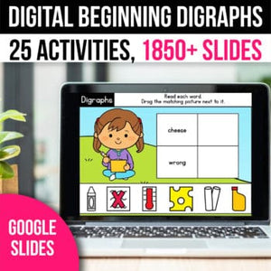 Vowel Digraphs Activities for Google Slides