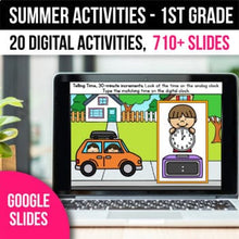 Load image into Gallery viewer, End of the Year Summer Activities 1st Grade for Google Slides