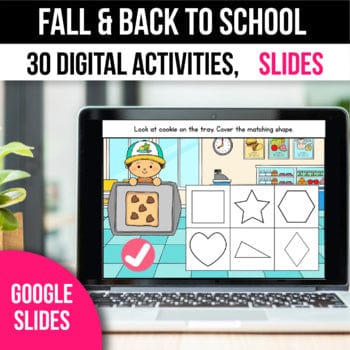 Digital Back to School and Fall Activities Math Games Google Slides