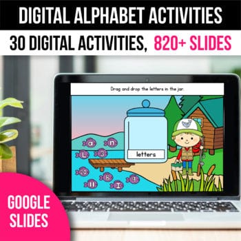 Digital Alphabet Beginning Sounds Digital Game Back to School Activities v2