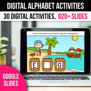 Digital Alphabet Beginning Sounds Digital Game Back to School Activities v2