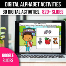 Load image into Gallery viewer, Digital Alphabet Beginning Sounds Digital Game Back to School Activities v2