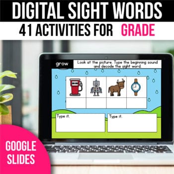 Digital Sight Word Practice Google Slides 3rd Grade – My Nerdy Teacher