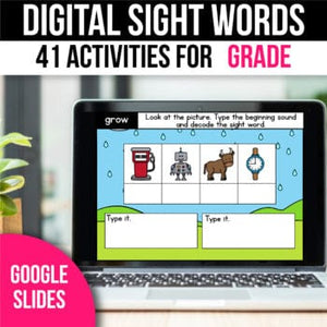 Digital Sight Word Practice Google Slides 3rd Grade